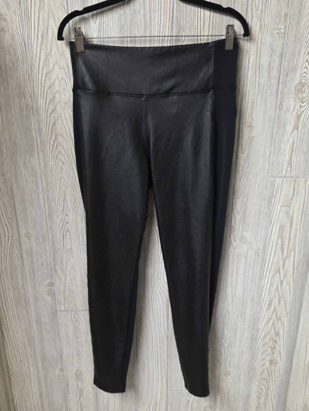 Athleta High Rise Gleam Tight Faux Leather Leggings Womens Size Medium